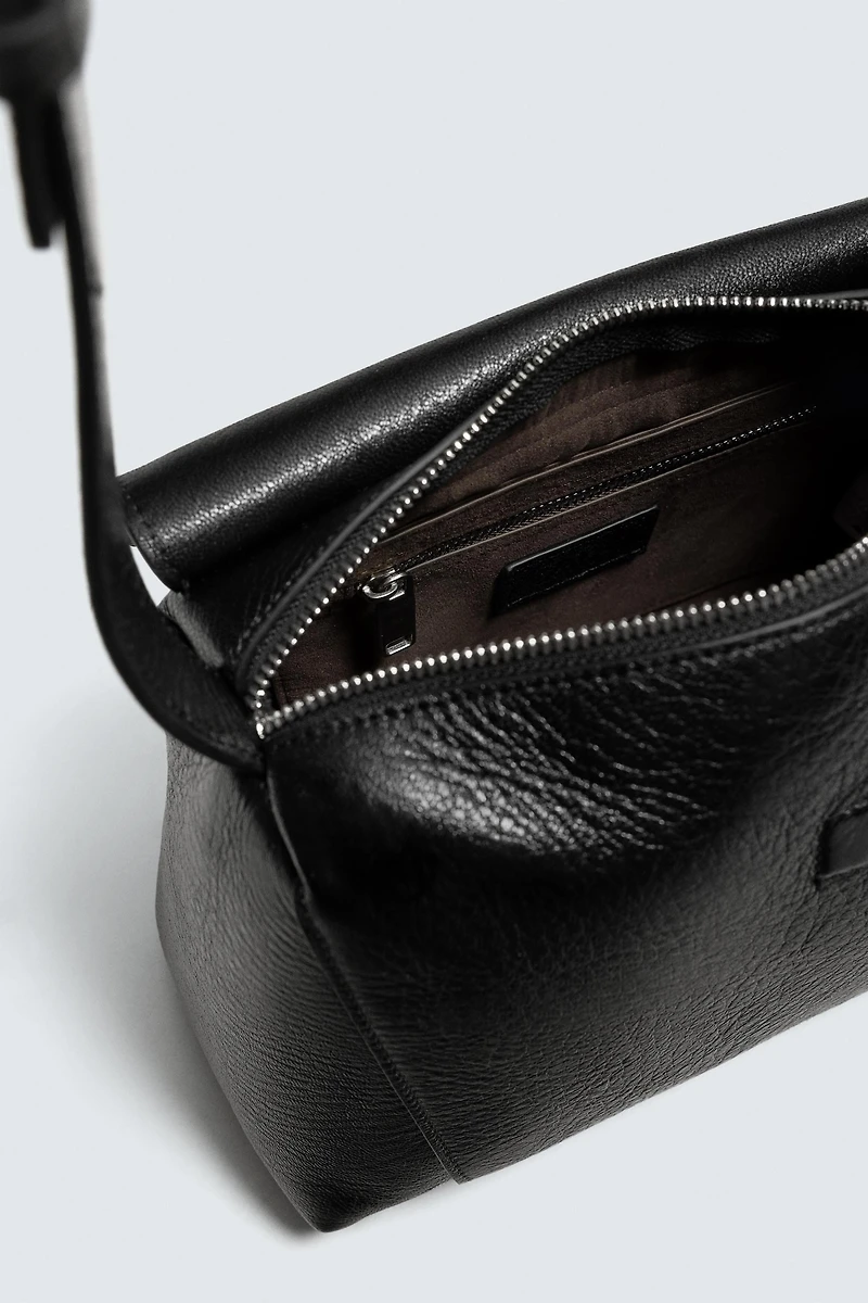 LEATHER CROSSBODY BAG M