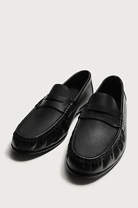 LEATHER PENNY LOAFERS