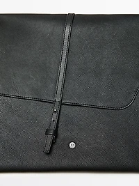 Étui pour ordinateur portable en cuir bovin finition nappa