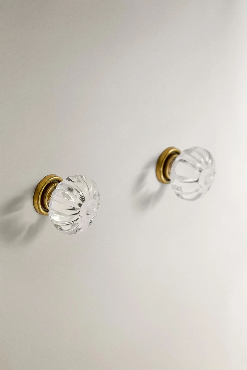 SET OF ACRYLIC FLOWER KNOBS (SET OF 2)