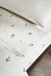 DRAP DE DESSUS IMPRIMÉ FEUILLES