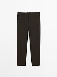 Semi-jogger fit trousers