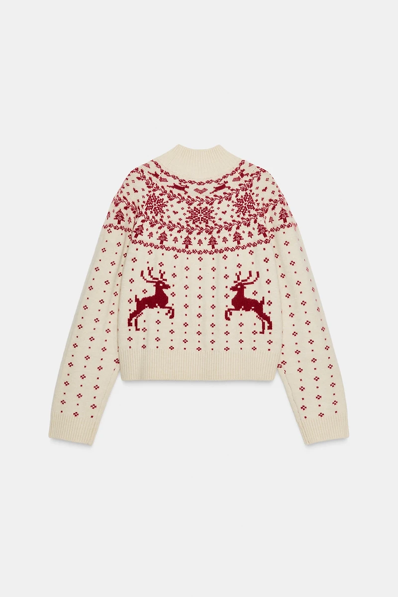 CHRISTMAS JACQUARD KNIT JUMPER