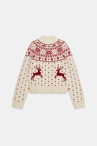 CHRISTMAS JACQUARD KNIT JUMPER