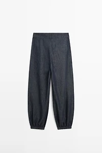 Balloon fit denim
