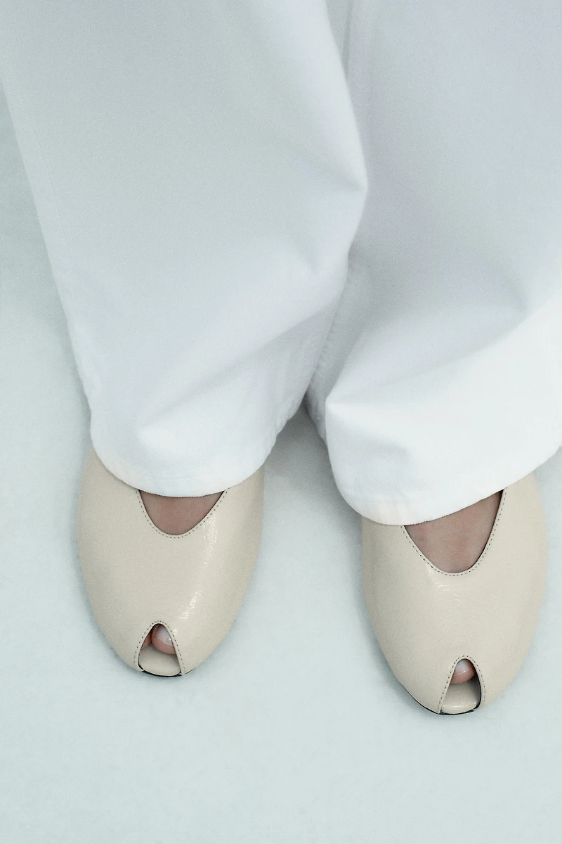 OPEN TOE SLINGBACK SHOES