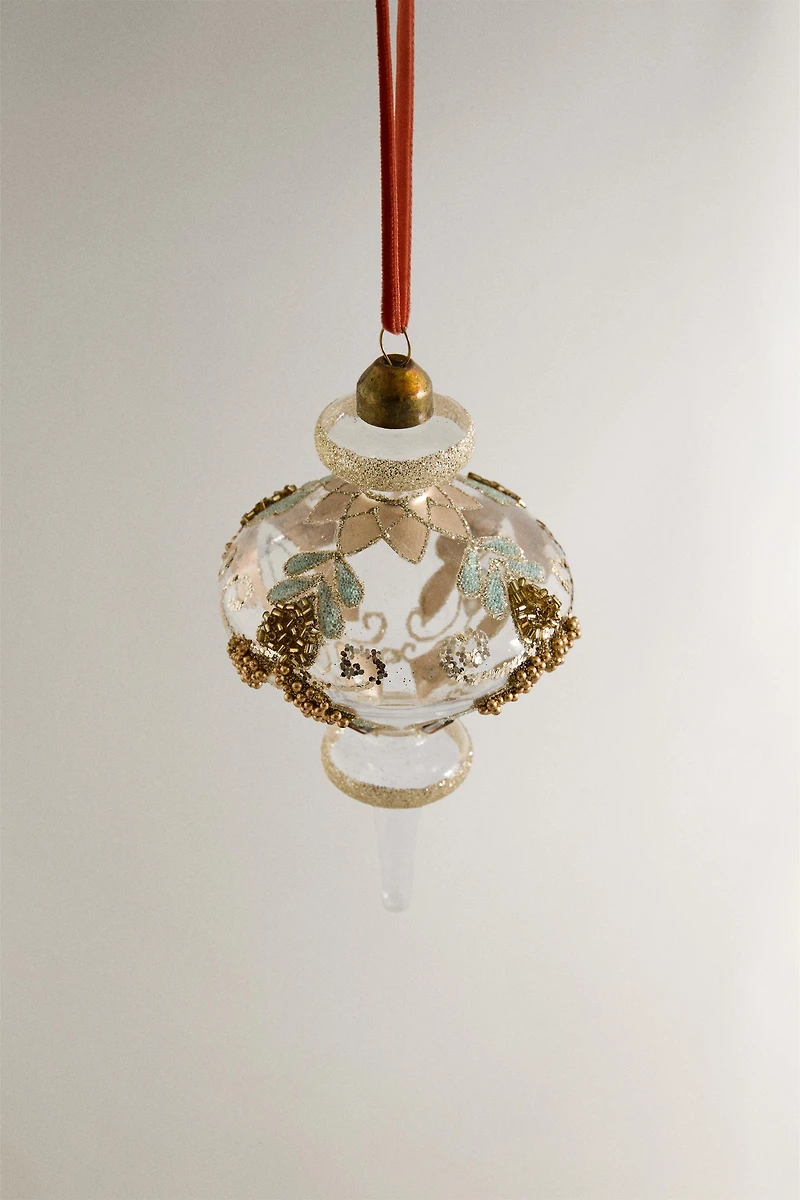 CHRISTMAS TREE BEADED ORNAMENT