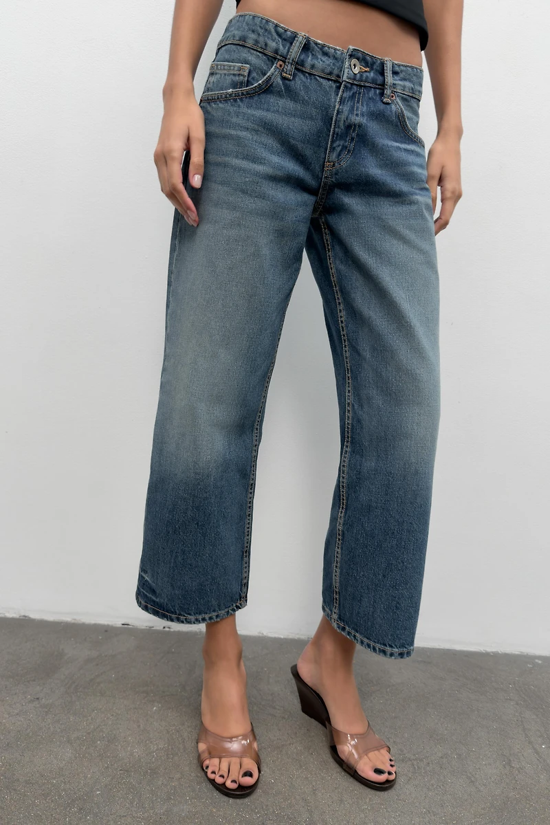 JEAN TRF LARGE ET COURT TAILLE BASSE