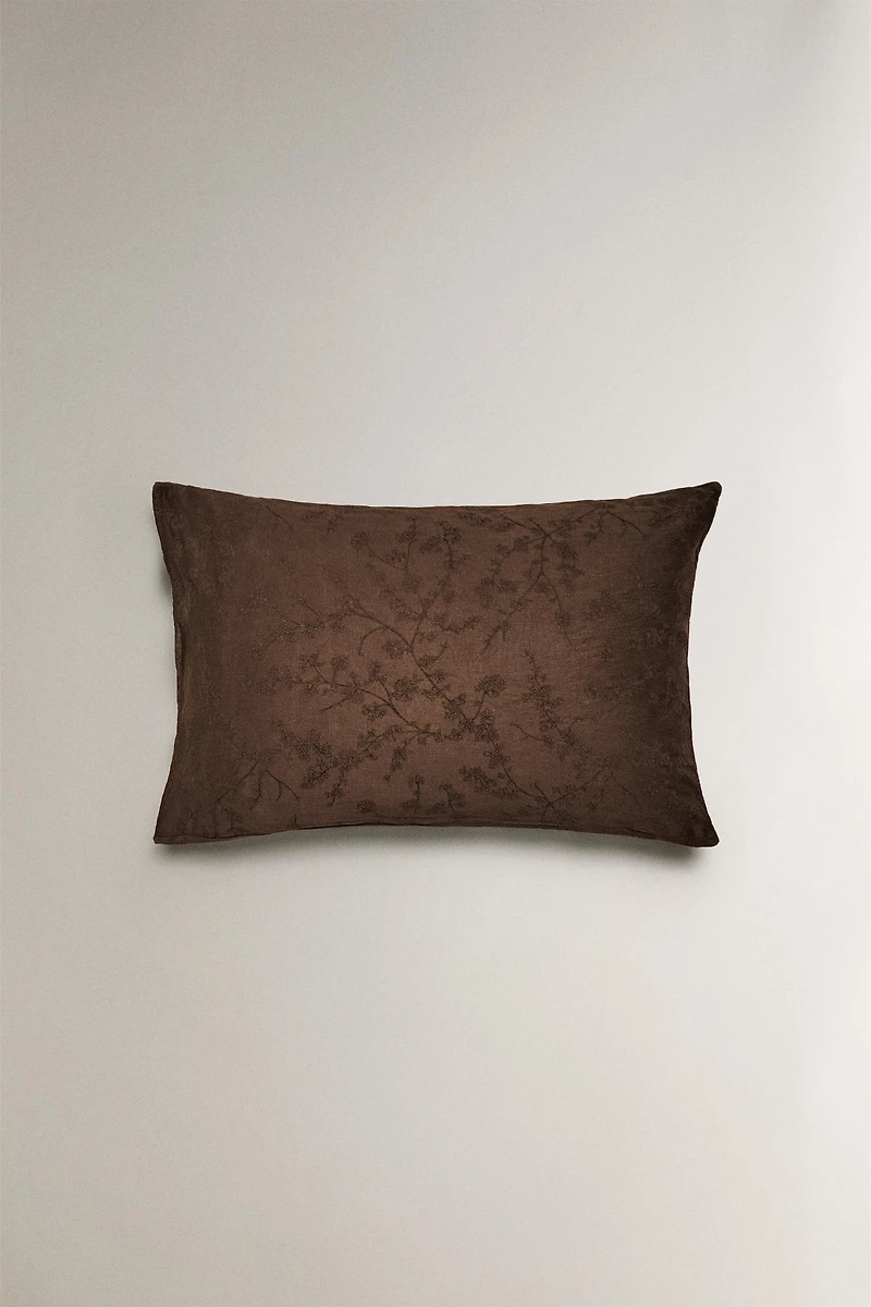 COTTON AND LINEN PILLOWCASE