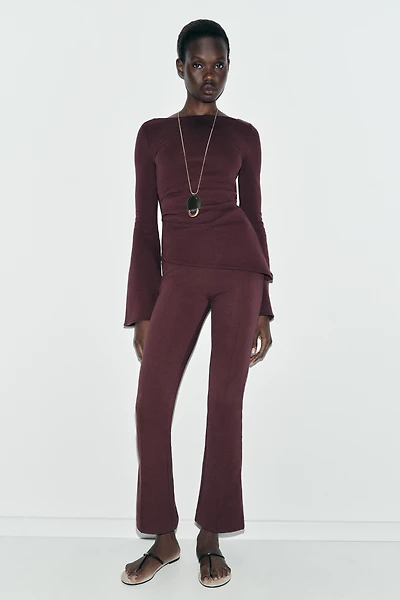 INTERLOCK LONG SLEEVE TOP