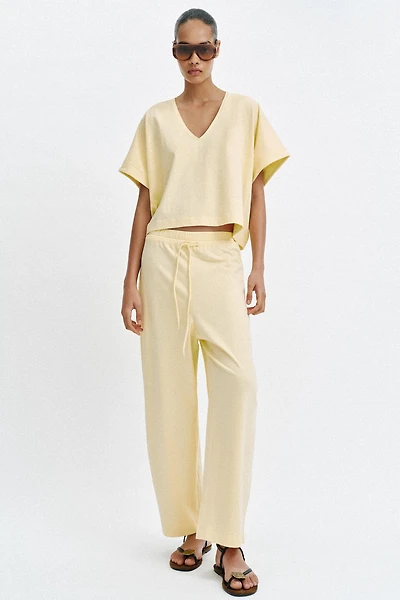 RUSTIC DRAWSTRING PANTS