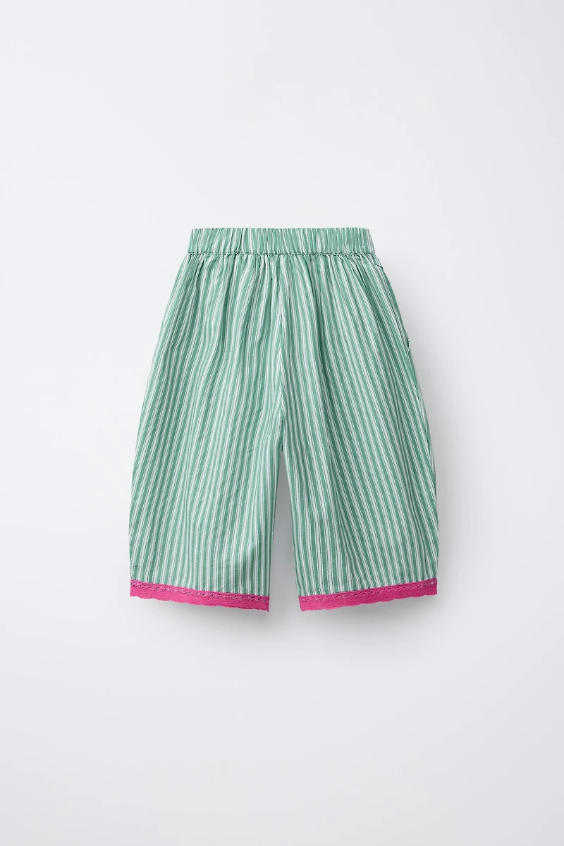 STRIPED BALLOON PANTS