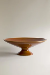 BOL DÉCORATIF EN CÉRAMIQUE MARRON