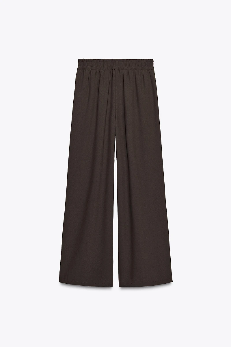 PANTALON À JAMBES LARGES