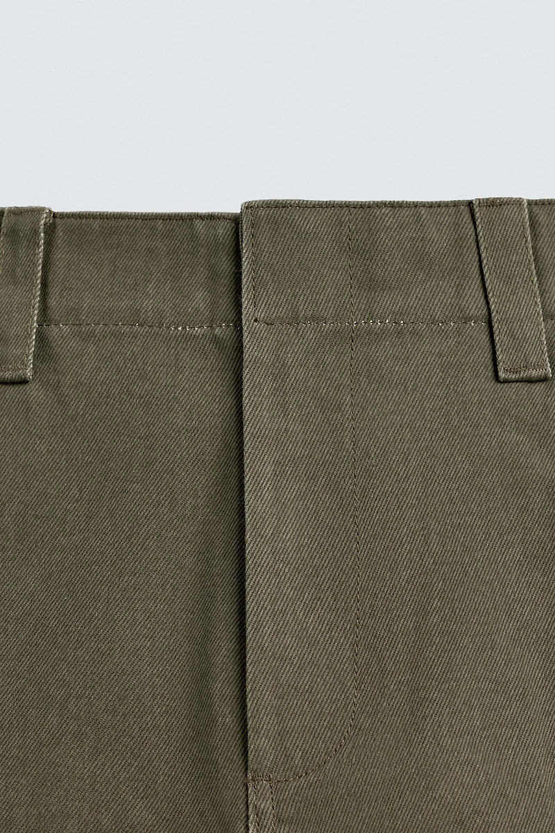 RELAXED FIT CHINO PANTS WITH BELT LOOPS