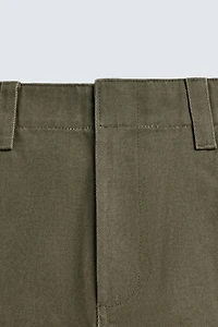 RELAXED FIT CHINO PANTS WITH BELT LOOPS