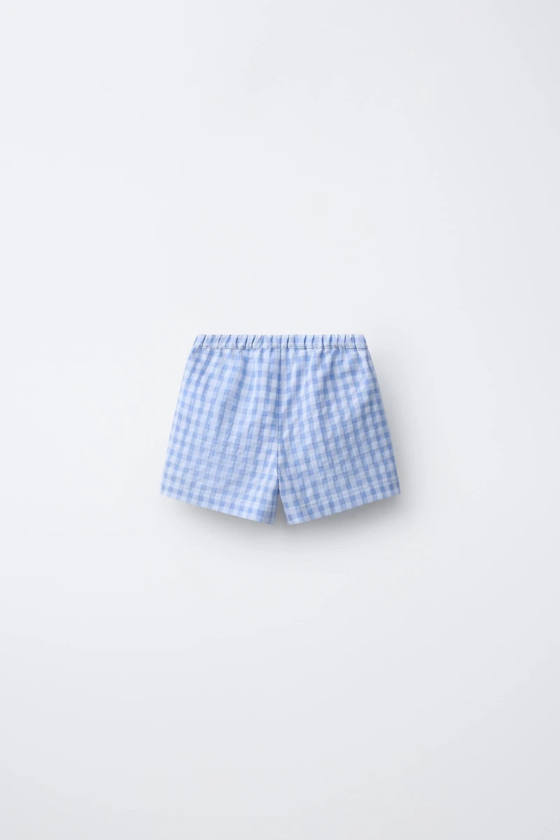 GINGHAM SHORTS