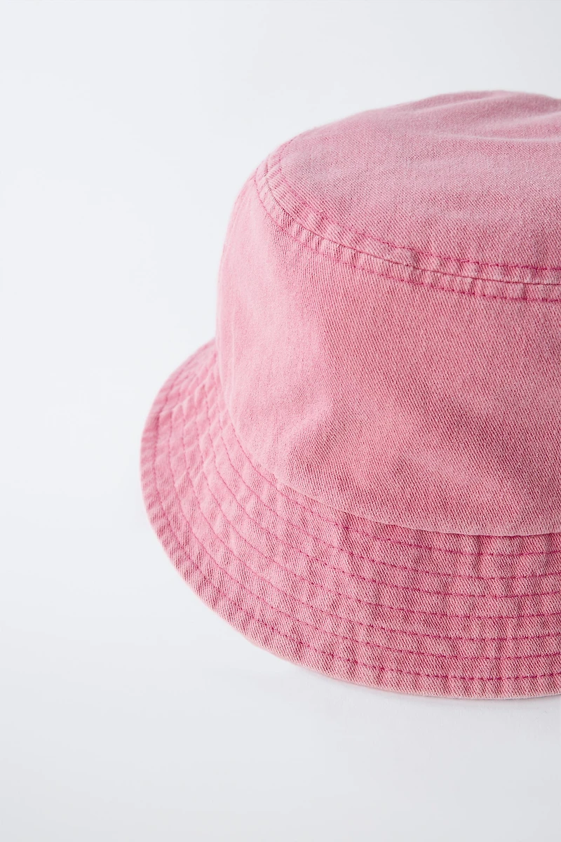 WASHED EFFECT BUCKET HAT