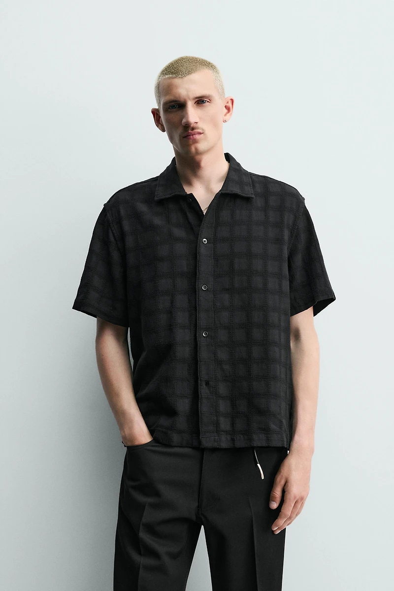 WASHED TEXTURED SHIRT