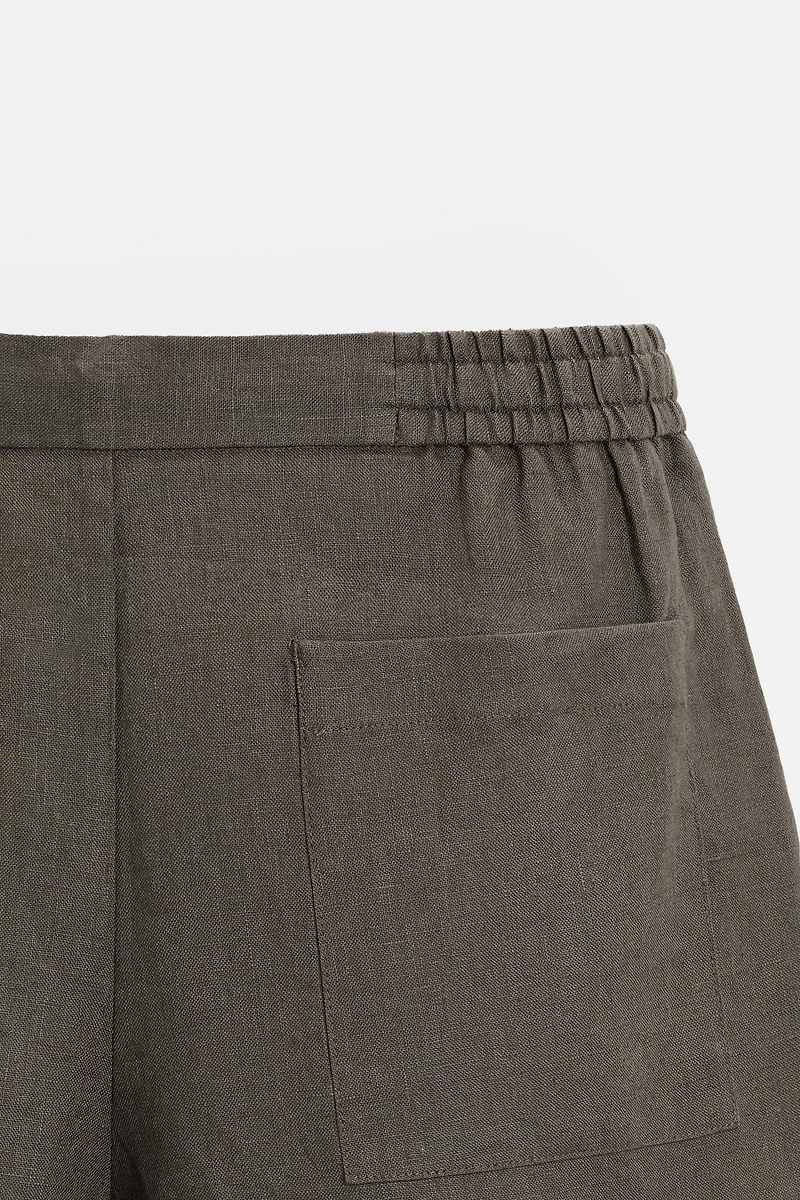 100% LINEN SHORTS