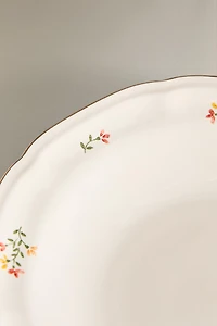 ASSIETTE CREUSE PORCELAINE FLORALE