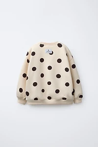 POLKA DOT SWEATSHIRT