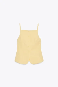 TOP GILET À BOUTONS