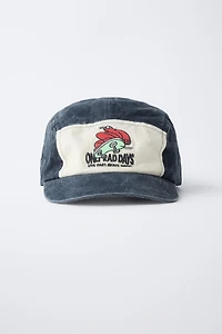 EMBROIDERED WASHED EFFECT CAP