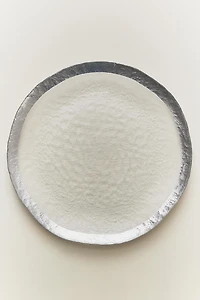 ASSIETTE DE PRÉSENTATION EN VERRE À FILET