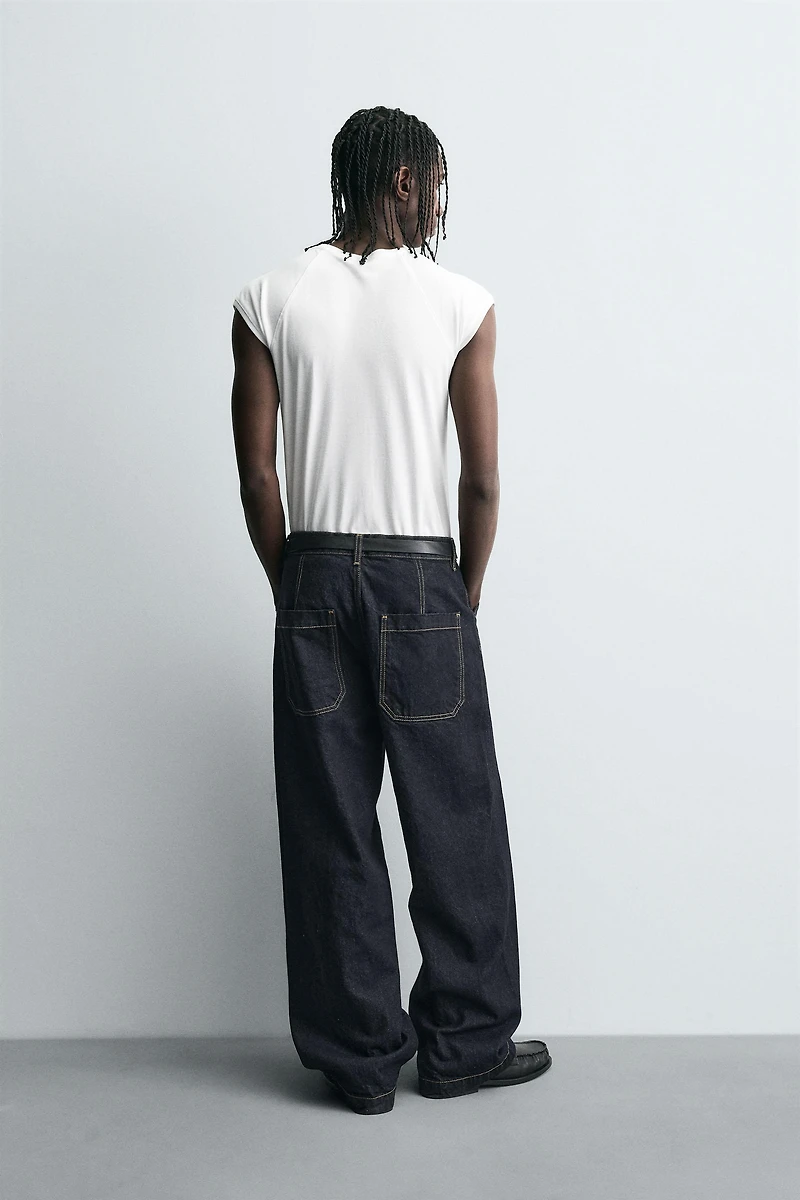 TWISTED SEAM BAGGY FIT JEANS