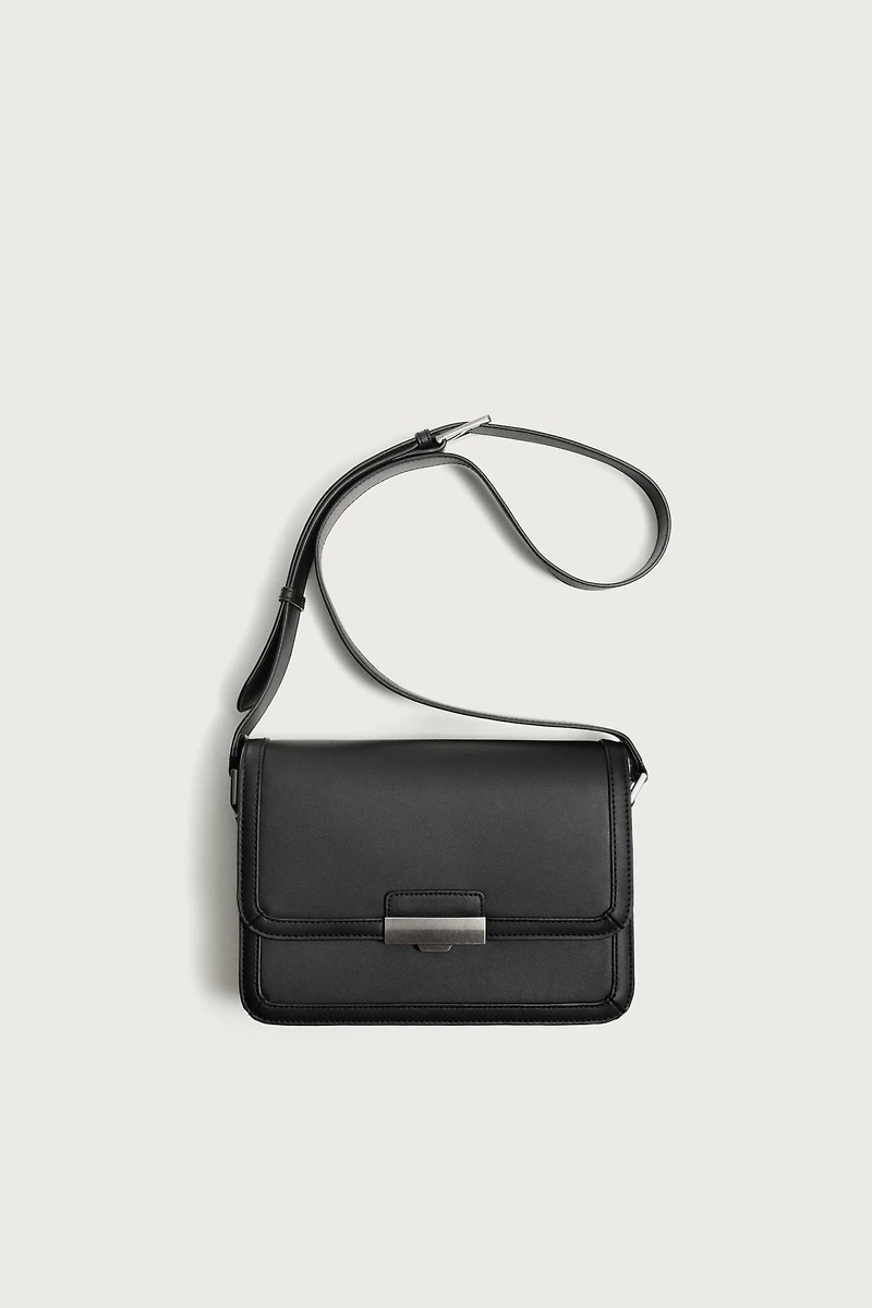 METALLIC DETAIL CROSSBODY BAG