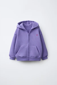 EMBROIDERED ZIP-UP HOODIE