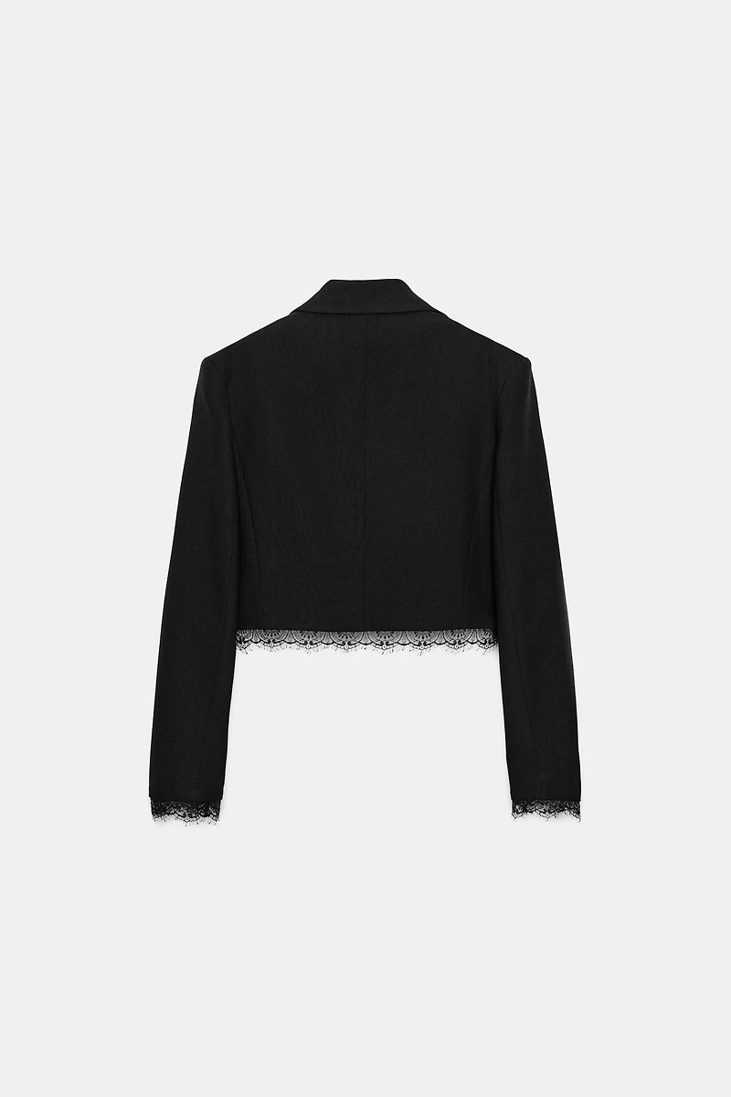 SHORT LACE BLAZER