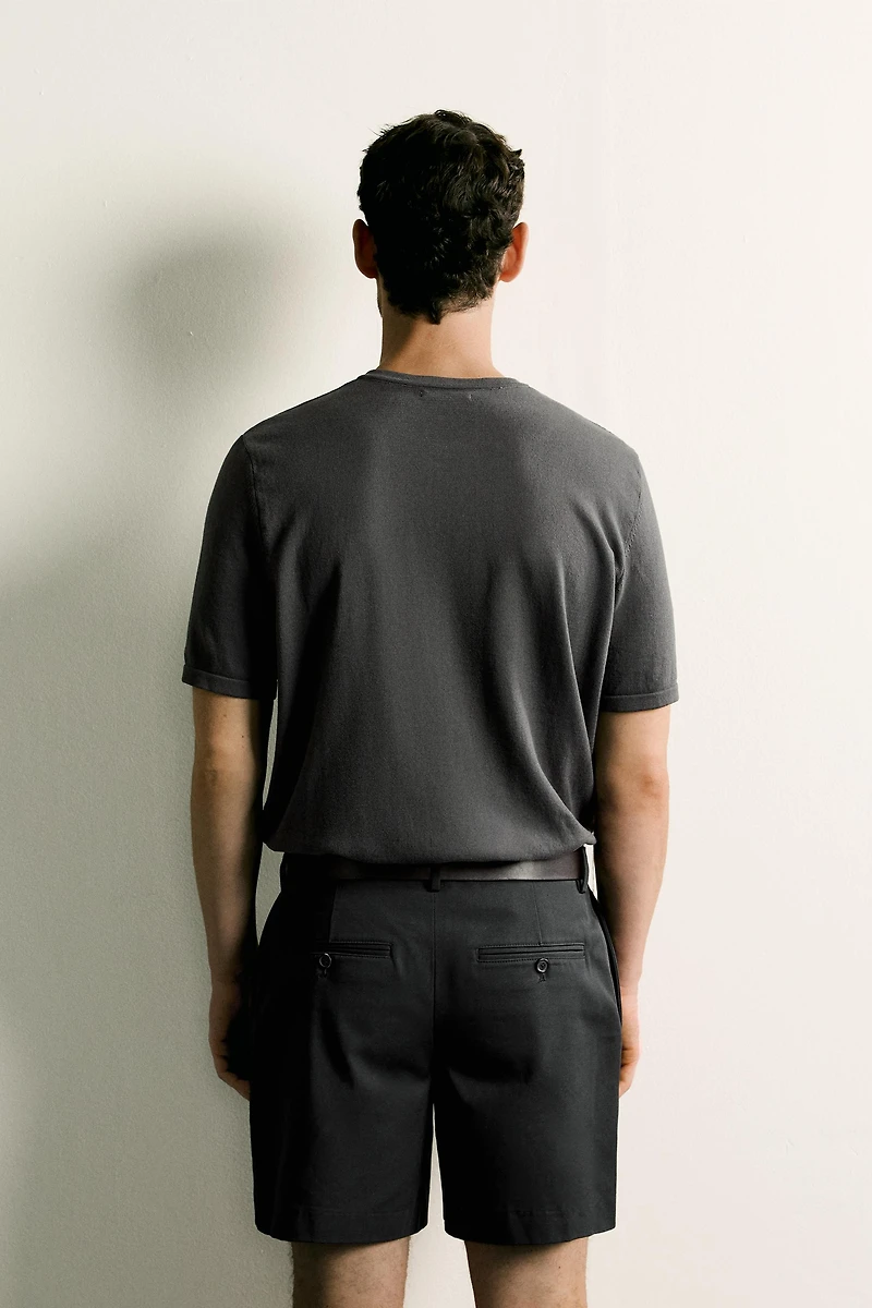KNIT HENLEY T-SHIRT