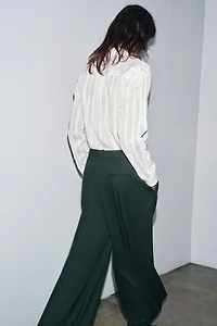 PLEATED WIDE LEG PANTS ZW COLLECTION