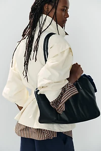 HIGH-NECK BELTED BLAZER