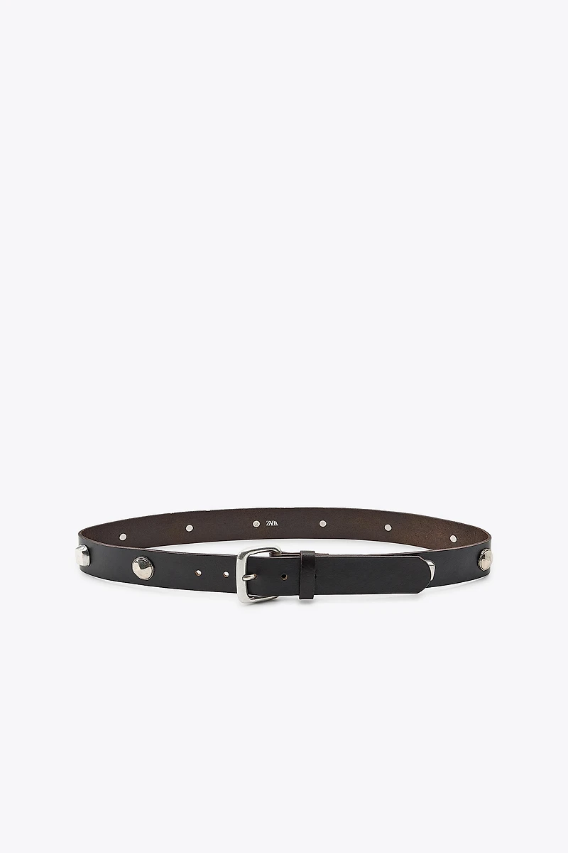 CEINTURE EN CUIR À CLOUS