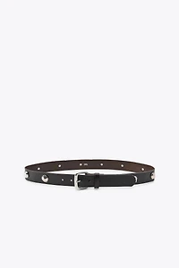 CEINTURE EN CUIR À CLOUS