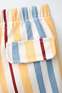 SHORT À RAYURES
