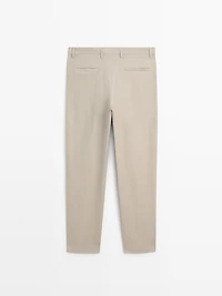 Linen suit trousers