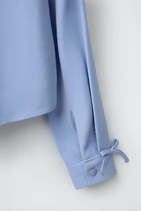 FLOWY SHIRT WITH BOWS