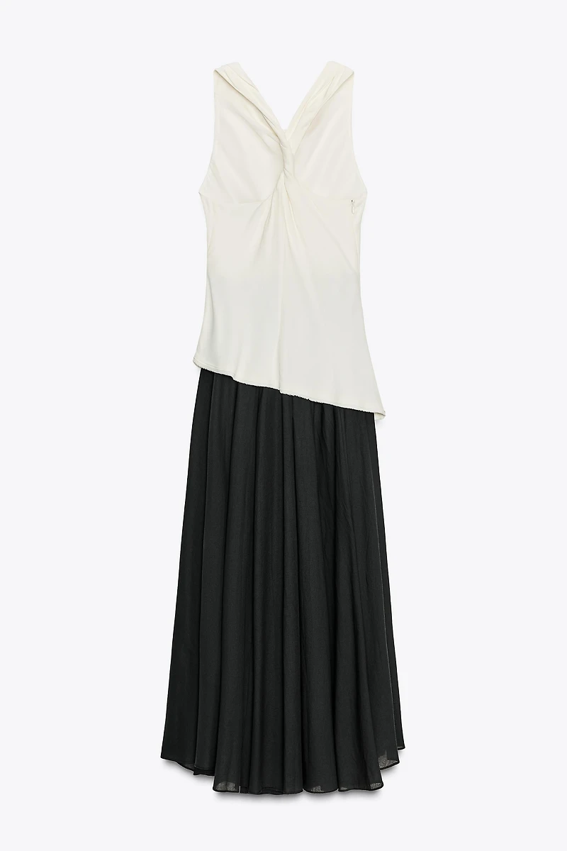ZW COLLECTION COMBINATION HALTER DRESS