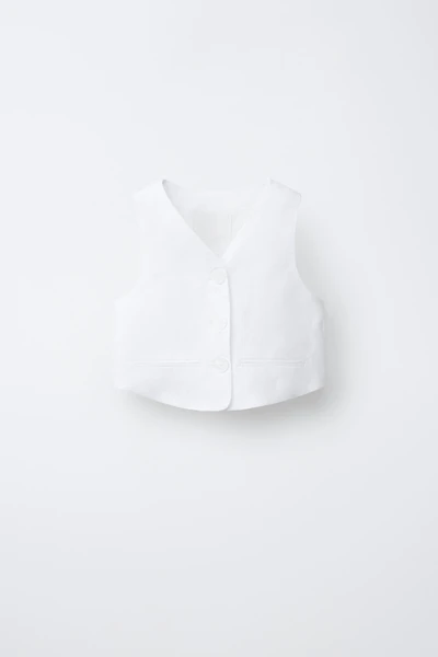 100% LINEN VEST