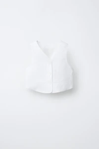 100% LINEN VEST