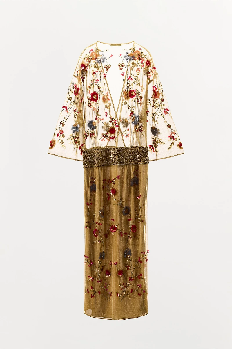 ROBE FIL MÉTALLISÉ FANTAISIE