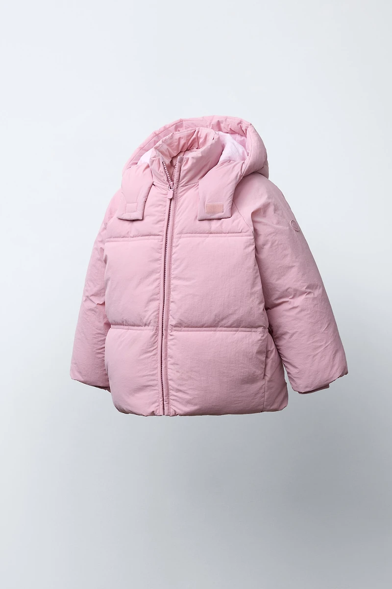 VESTE REMBOURRÉE À CAPUCHE DÉPERLANTE