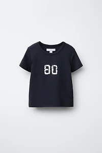 STRIPED STAR SEQUIN T-SHIRT