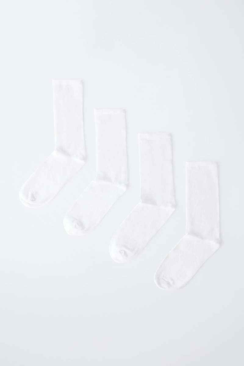 LOT DE QUATRE CHAUSSETTES MI-HAUTES