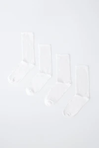 LOT DE QUATRE CHAUSSETTES MI-HAUTES
