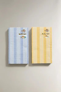 FISH PRINT PAPER NAPKINS (PACK OF 30)